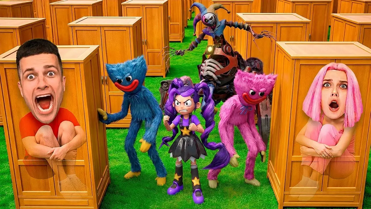 ПРЯТКИ В ШКАФАХ ОТ POPPY PLAYTIME 5 В 3:00 НОЧИ