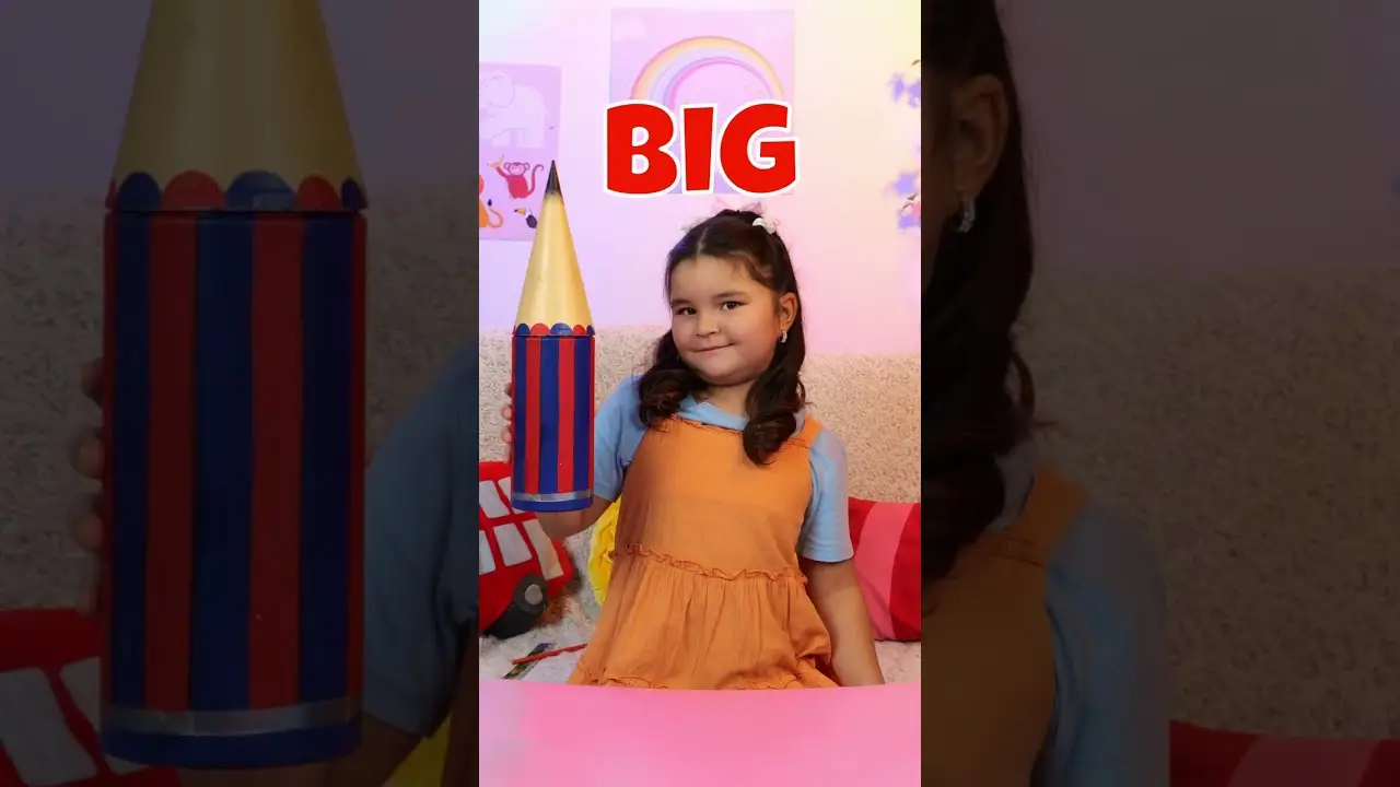 🔍 Big or Small? Size Challenge for Kids! 📏✨ #shorts #fun