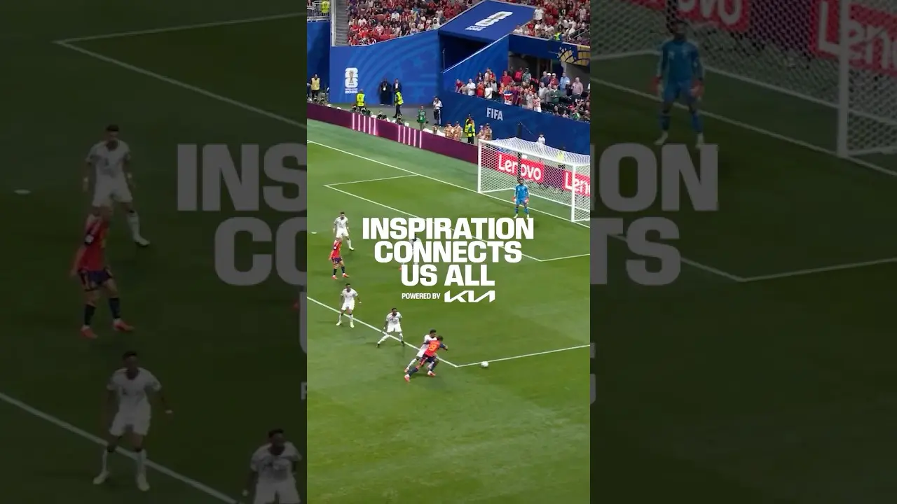 Finding space where there is none. Lamine Yamal. 🪄 #FIFAWorldCup #Kia #InspirationConnectsUsAll