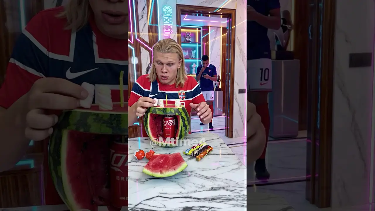 Haaland Hid Everything in Plain Sight 🍉👀 #parody #football #haaland #worldcup