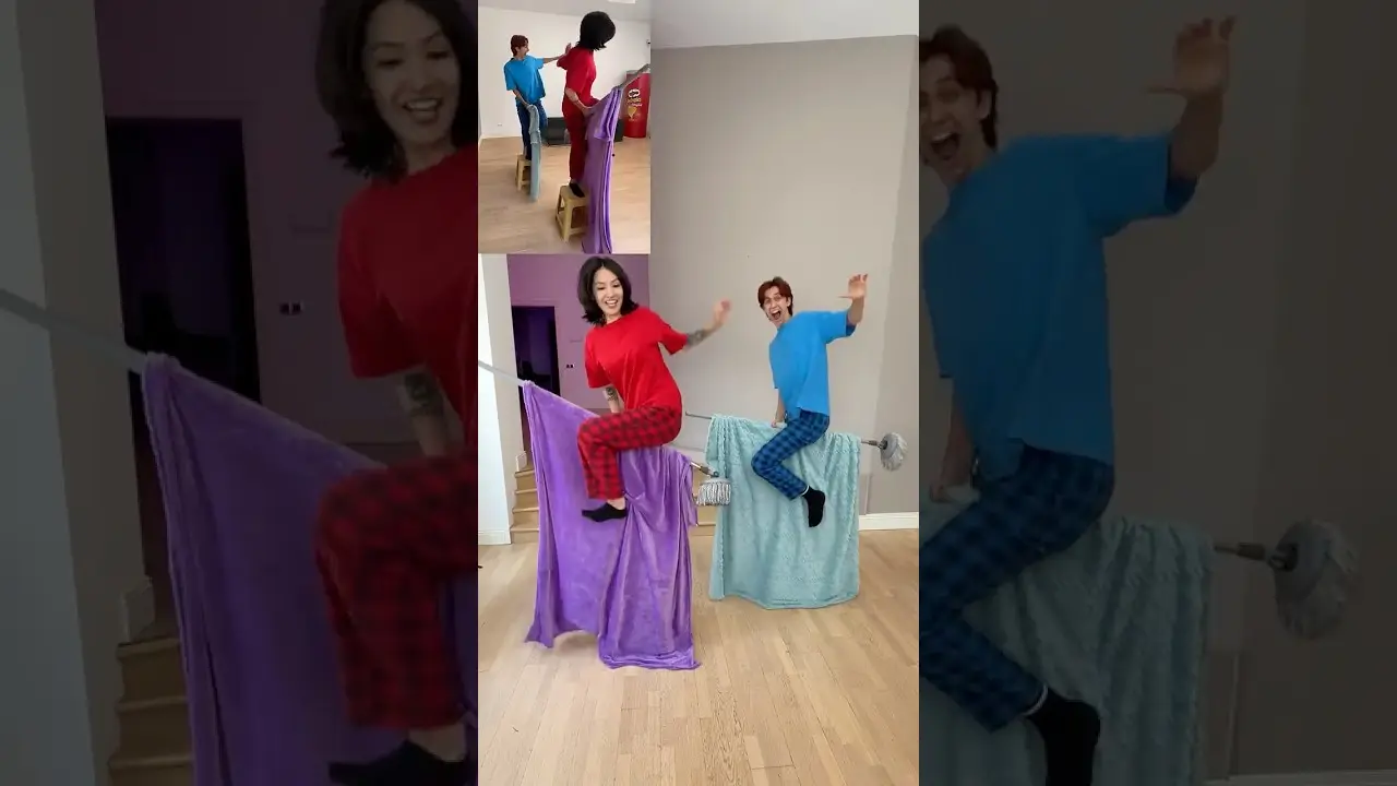 Backstage VS Result flying broom 🧹😱