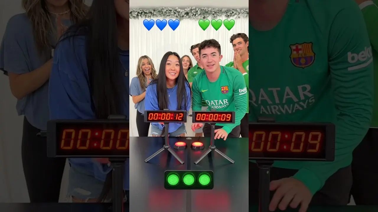 Fastest Reaction Challenge! Girls vs Boys