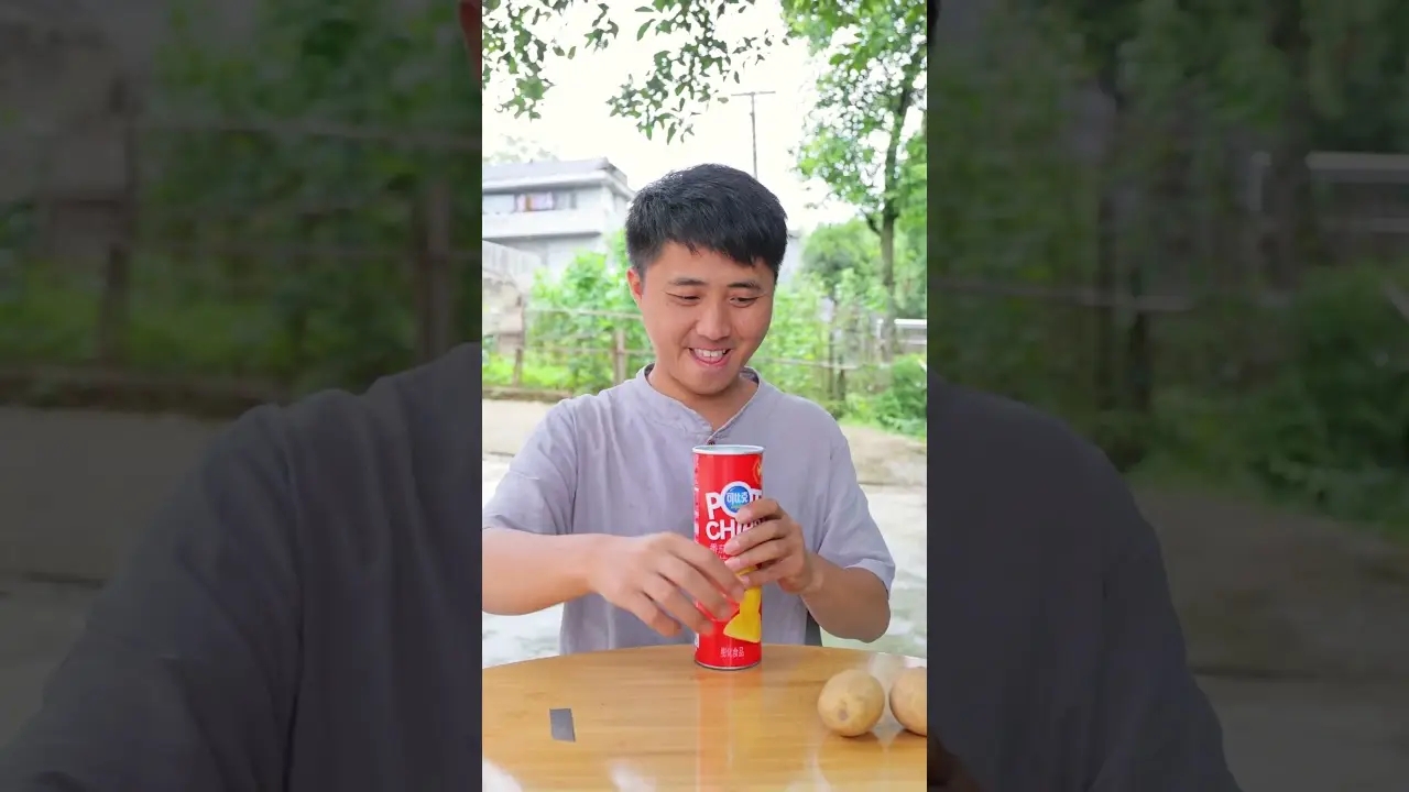Ermao made a box of potato chips by himself