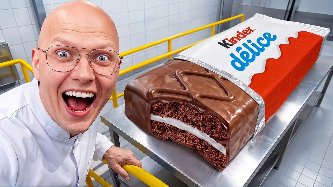 Я СДЕЛАЛ ГИГАНТСКИЙ KINDER delice ВЕСОМ 200 КИЛОГРАММ