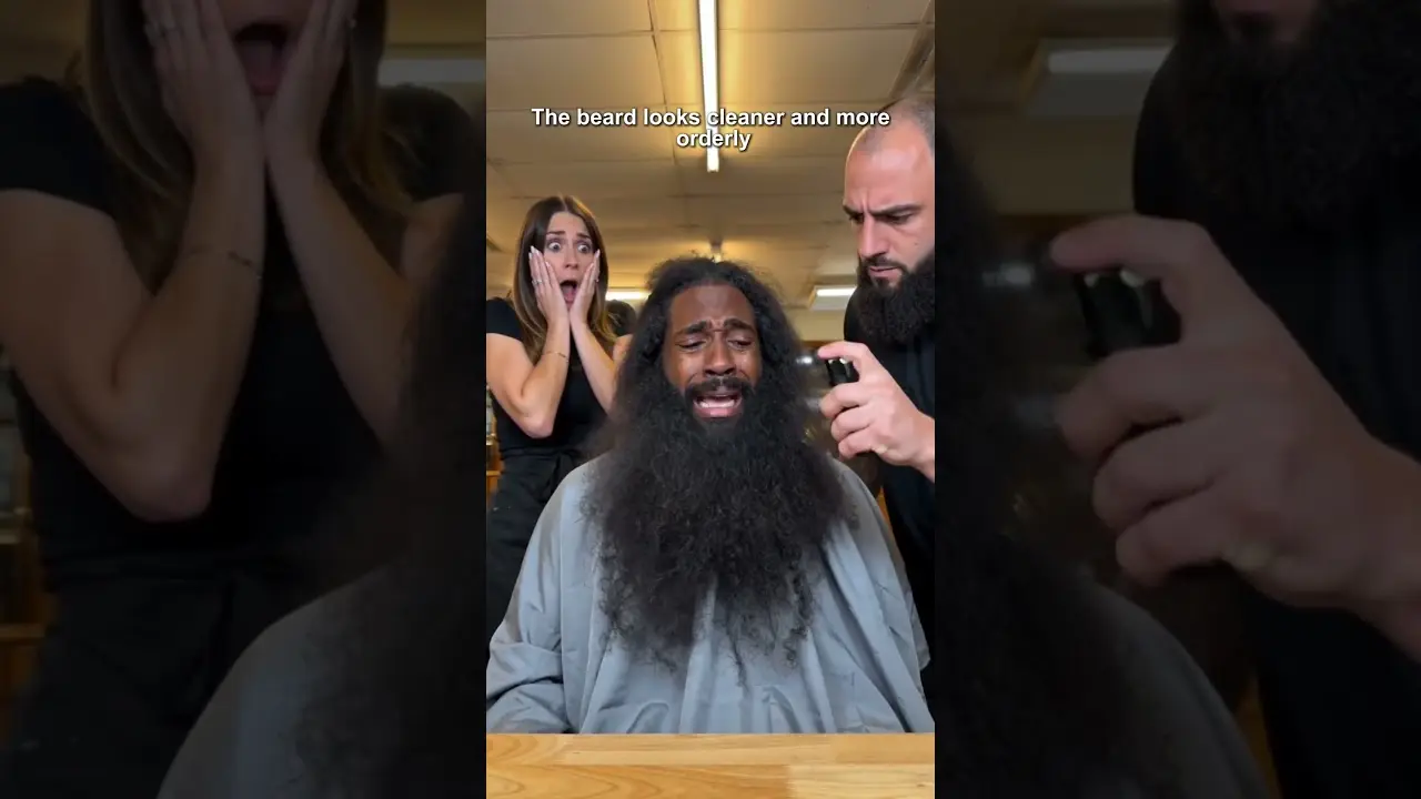 He Cried the Whole Time and the Beard Still Came Out Perfect 😂🪒