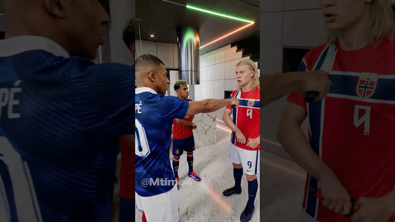 Haaland, Mbappé and Yamal All Lost 😂⚔️ #football #haaland #parody