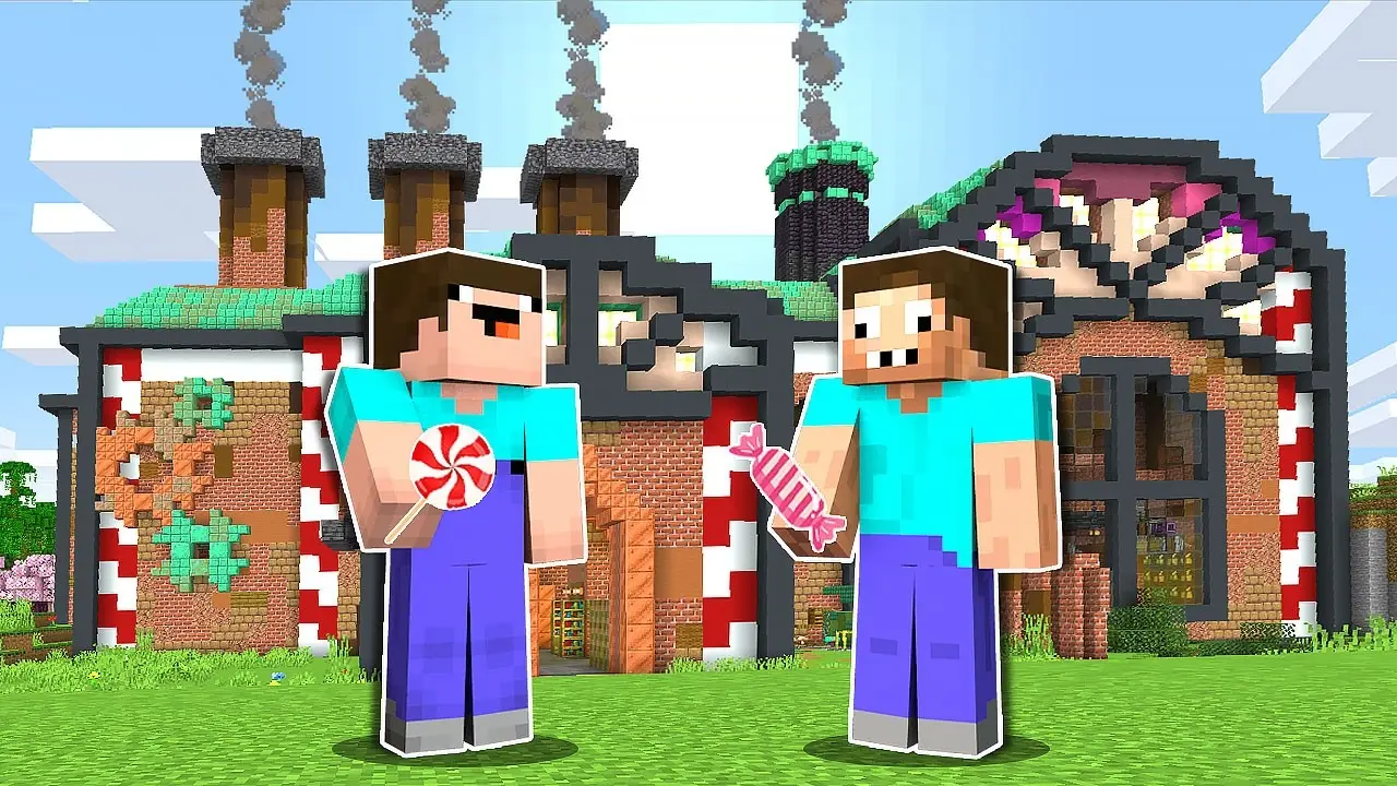 НУБ И ПРО РАБОТАЮТ НА ЗАВОДЕ КОНФЕТ В МАЙНКРАФТ ! НУБИК И ТРОЛЛИНГ ЛОВУШКА В MINECRAFT