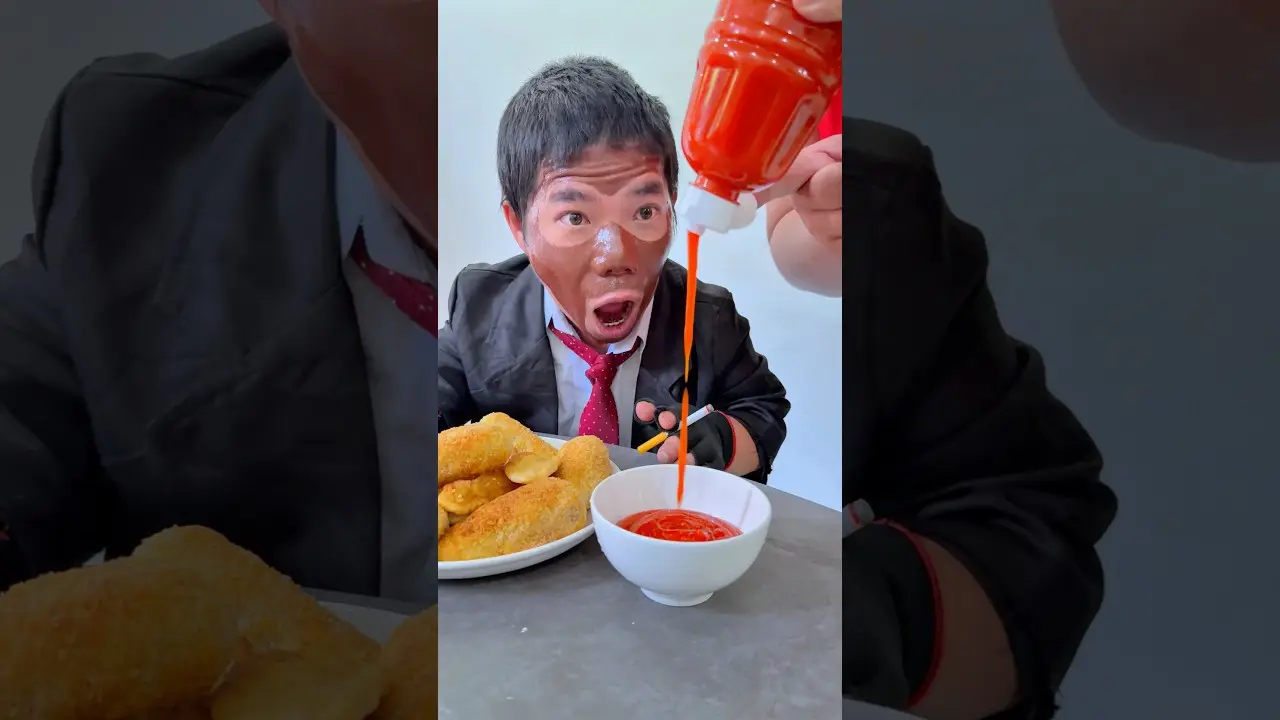Don’t Waste Food…Even Ketchup😆 食べ物を無駄にしないで…ケチャップだって😆