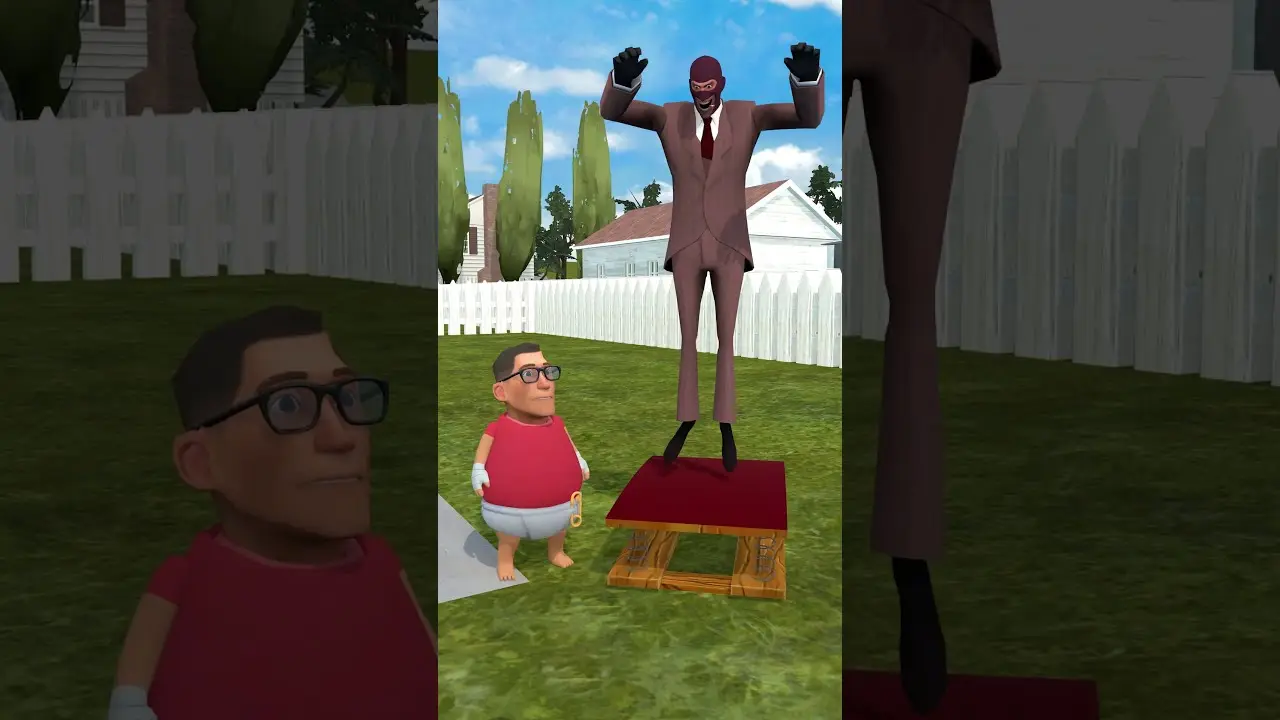 Diaper Scout Trampoline prank 😈😂 #tf2 #animation #memes
