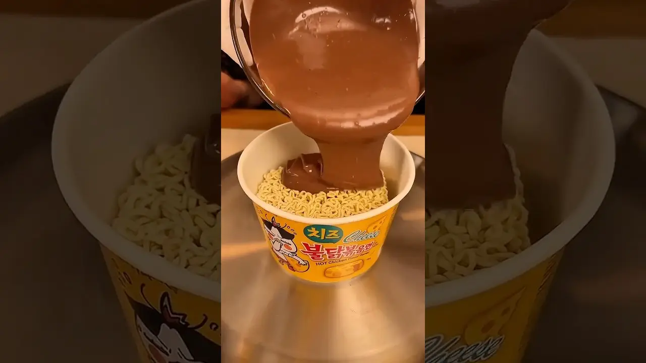 Rich GF vs Poor BF Nutella Ramen 🍜🍫