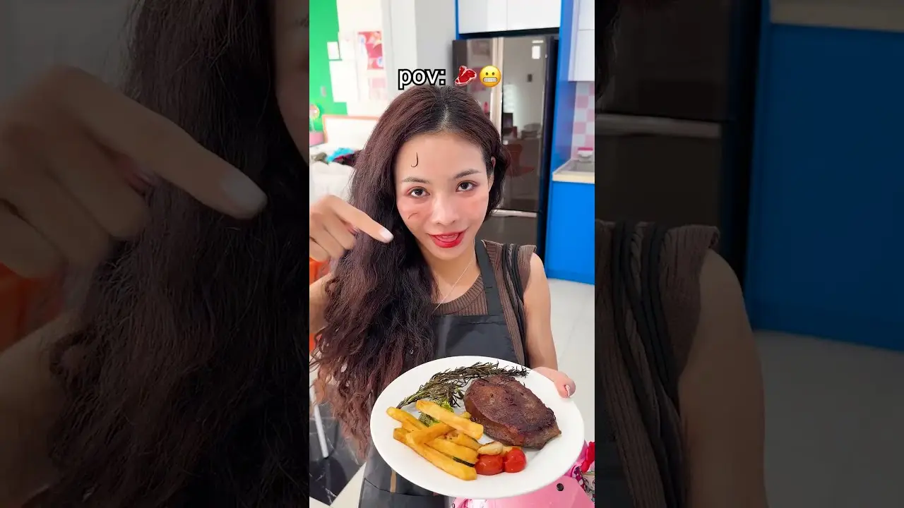 She made the world’s toughest steak🥩🌎