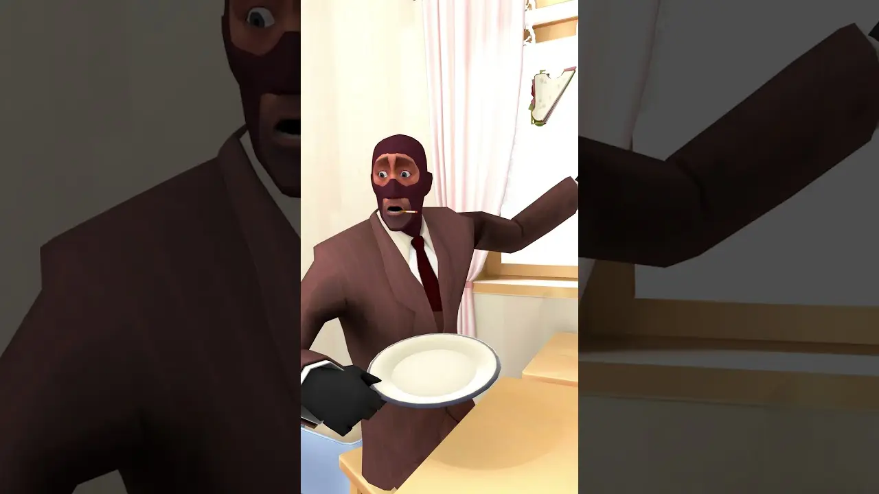 Spy tried to save diaper Scout's sandwich 🍞😭 #tf2 #animation #memes