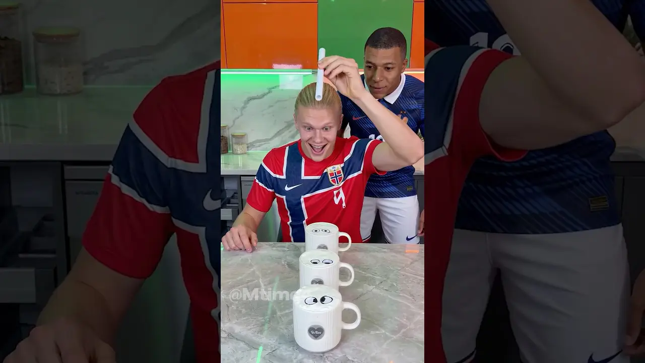 Mbappé Knew Something Was About to Go Wrong 😳☕ #parody #football #haaland #worldcup