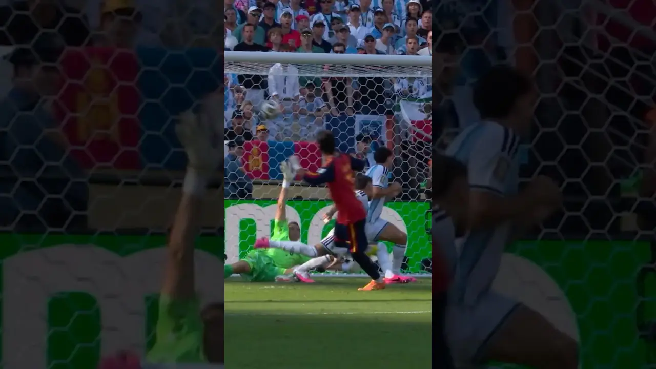 Ferran Torres scores the winner for Spain in the World Cup Final. #FIFAWorldCupOnYT