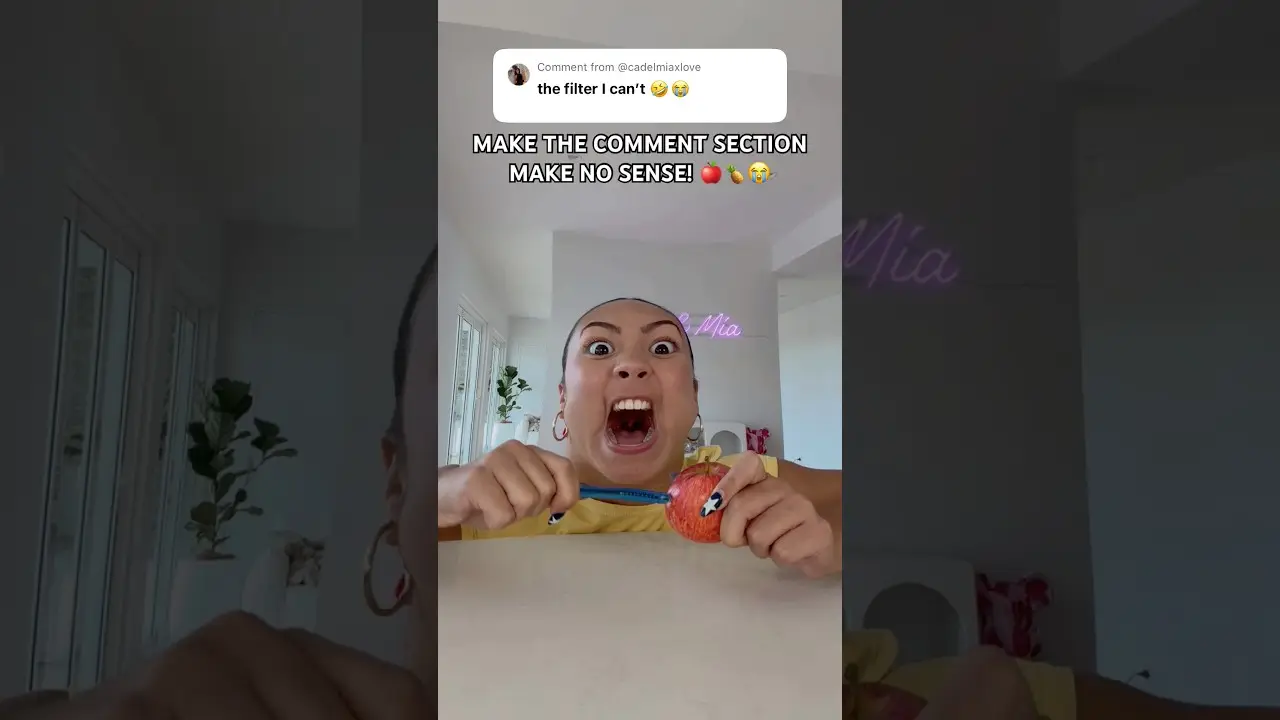 GO CRAZY 🤪😂 COMMENT FOR 7 YEARS OF GOOD LUCK! 🍀😅 | Cadel and Mia #funny #couple #shorts