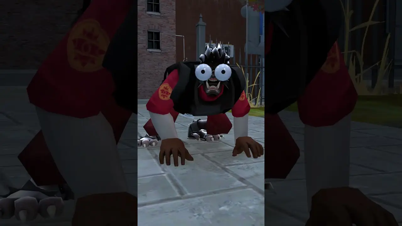 Diaper Scout Scared Than Wolf 😂 prank #tf2 #animation #memes