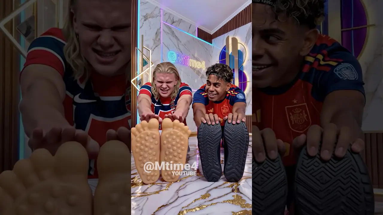 Yamal Was Faking It… but He Was Actually Flexible 😂🤸 #parody #football #haaland #worldcup