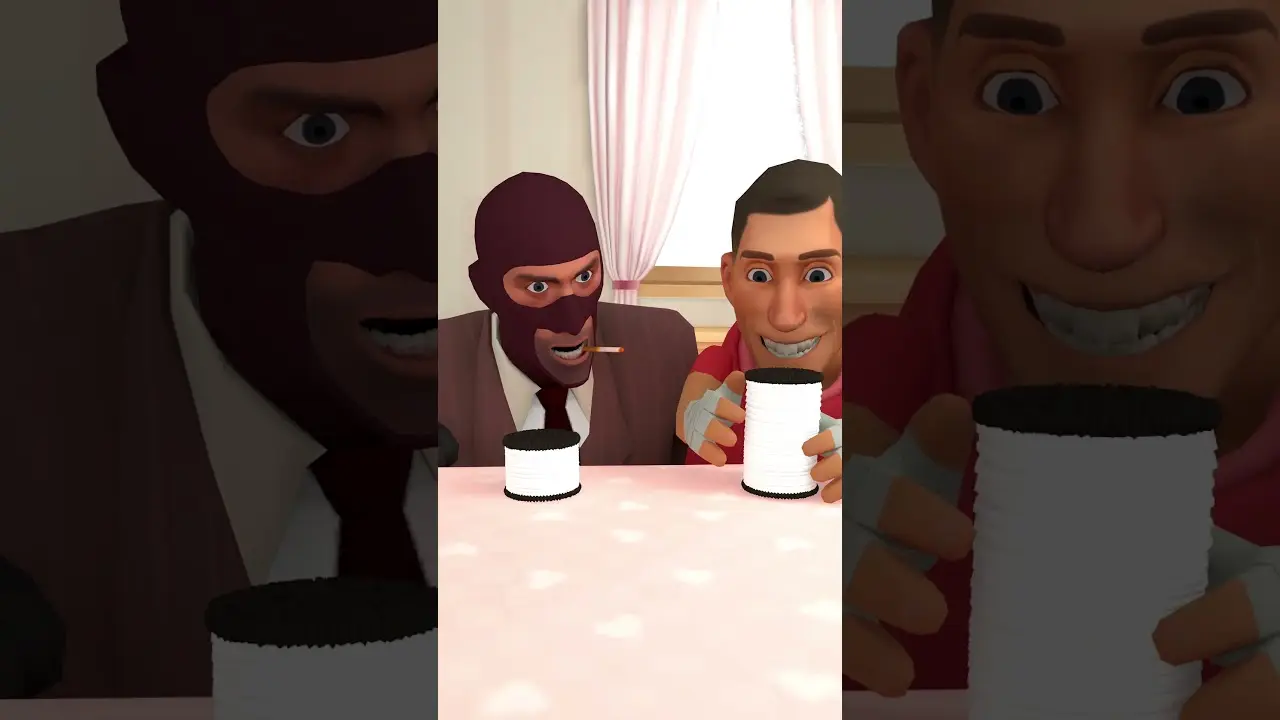 WHO HAS THE BIGGEST OREO  🍪😭 #tf2 #animation #memes