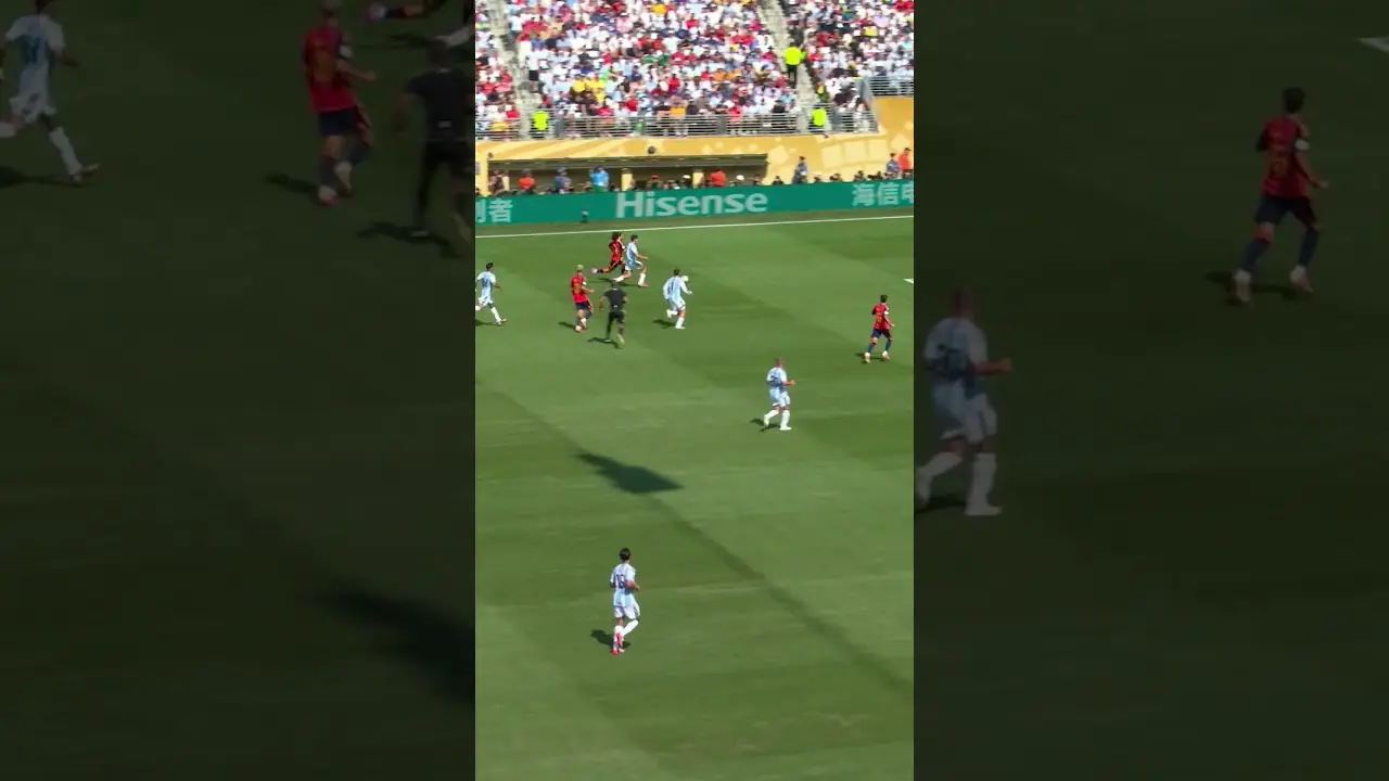 Cucurela shows some skills against Argentina. #FIFAWorldCupOnYT