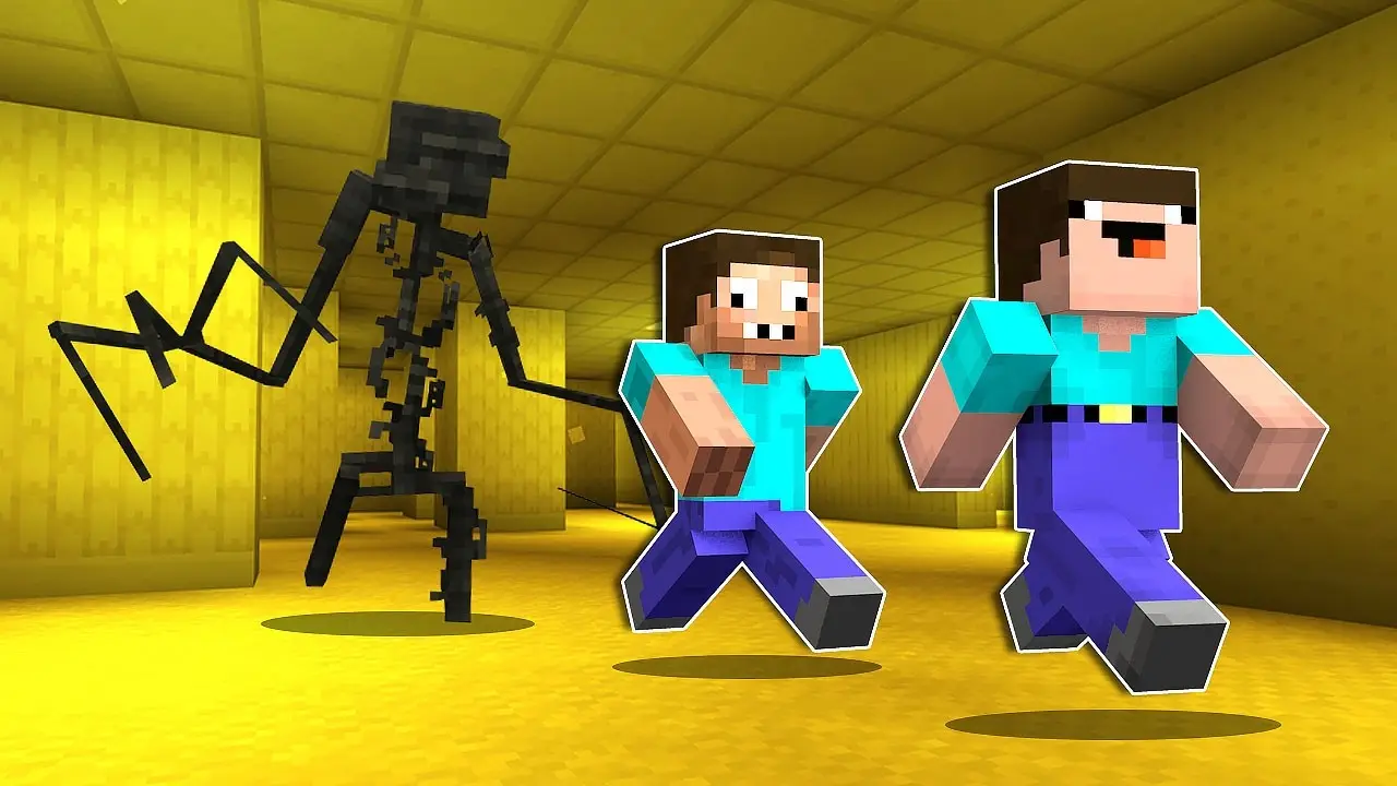 НУБ И ПРО ПОПАЛИ В ЗАКУЛИСЬЕ В МАЙНКРАФТ ! НУБИК ПРОТИВ МОНСТРОВ БЭКРУМС В MINECRAFT