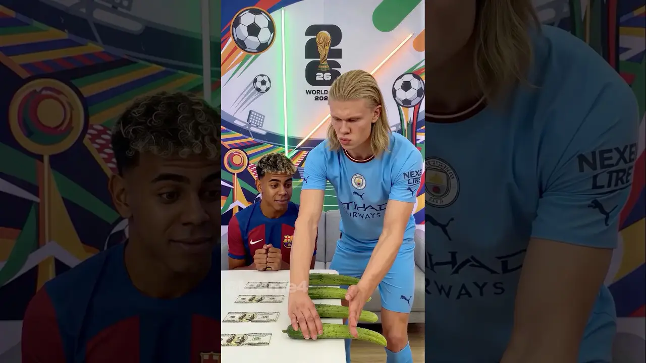 The Cucumber Challenge for Cash 🥒🏆 #football #haaland #parody