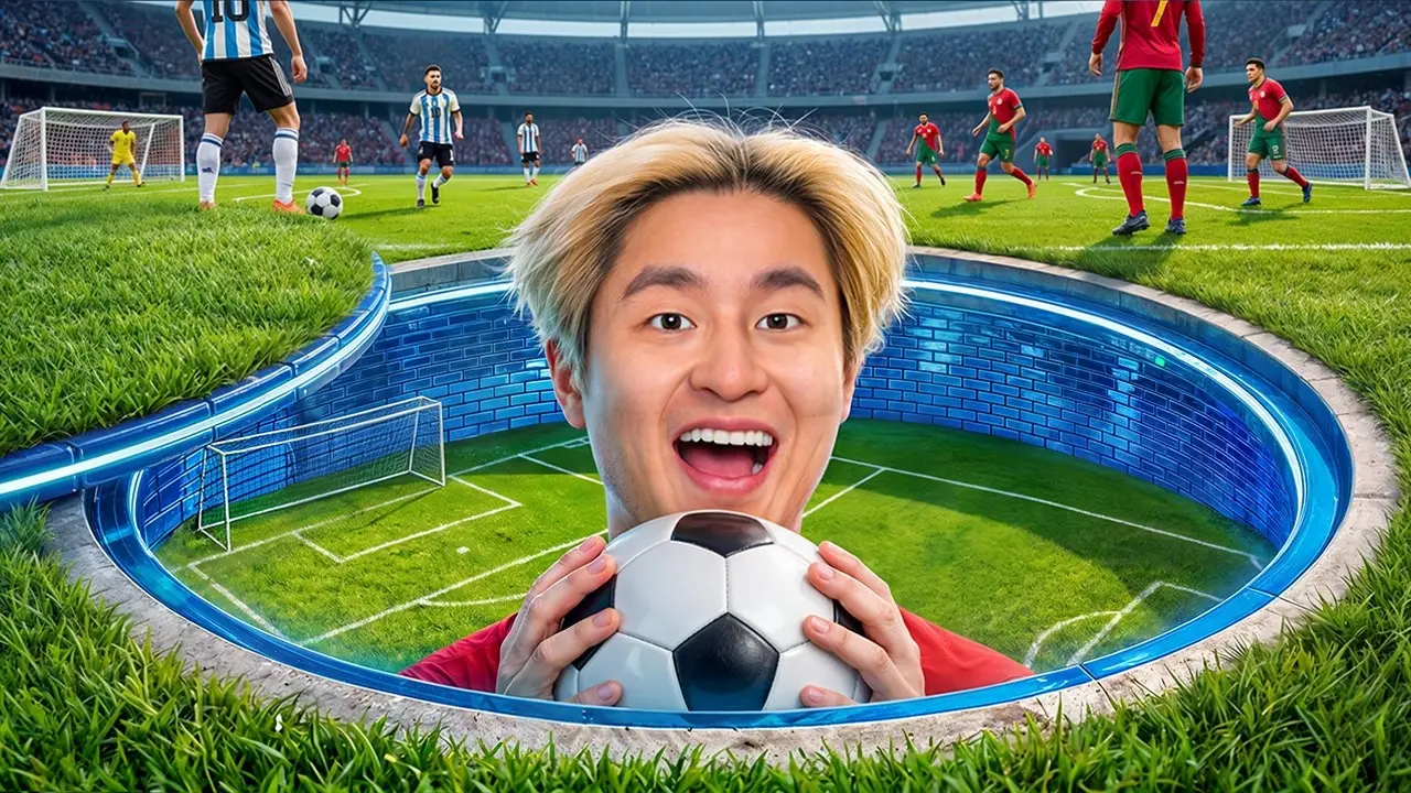 I Hid a Soccer Field In My Room!