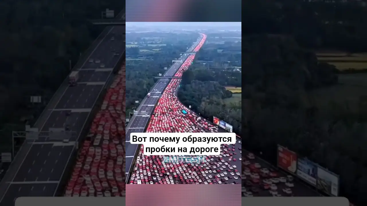 Вот почему образуются пробки на дороге #амитеш #факты