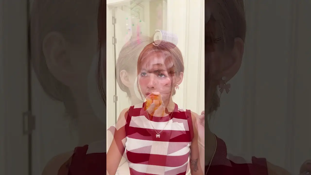 This is why she gets acne🥭🧼🫧