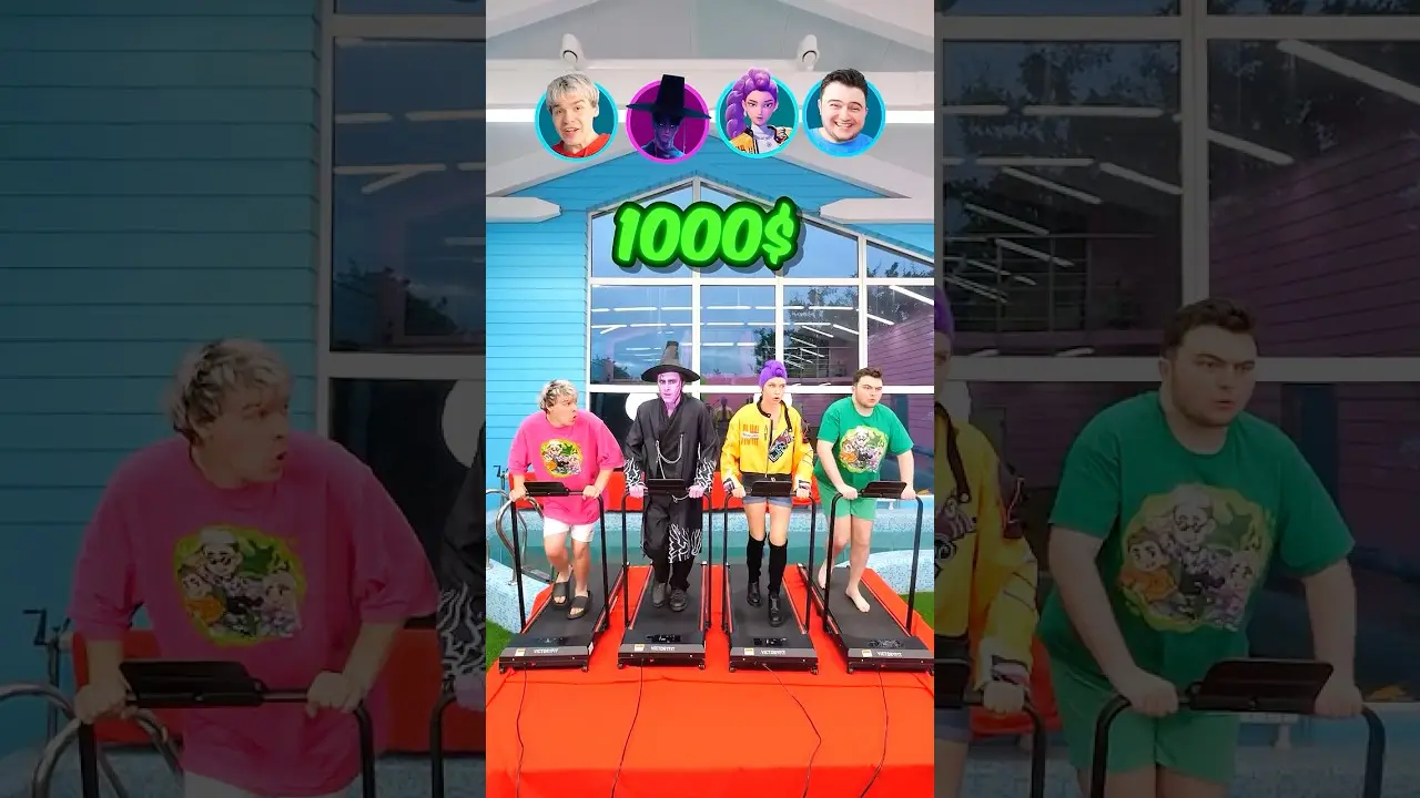 Последний кто перестанет бежать получит 1000$!