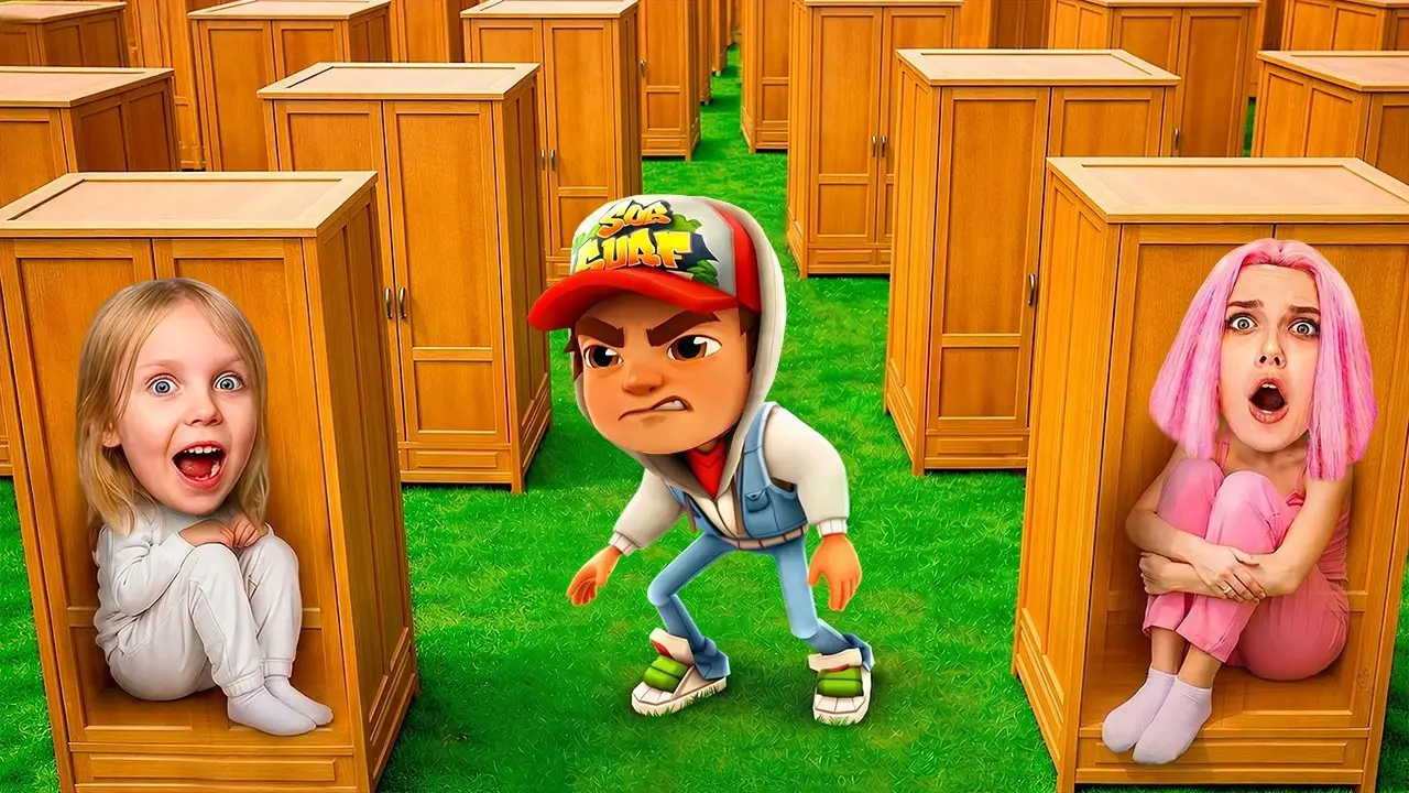 ПРЯТКИ В ШКАФАХ ОТ SUBWAY SURFERS В 3:00 НОЧИ !!!