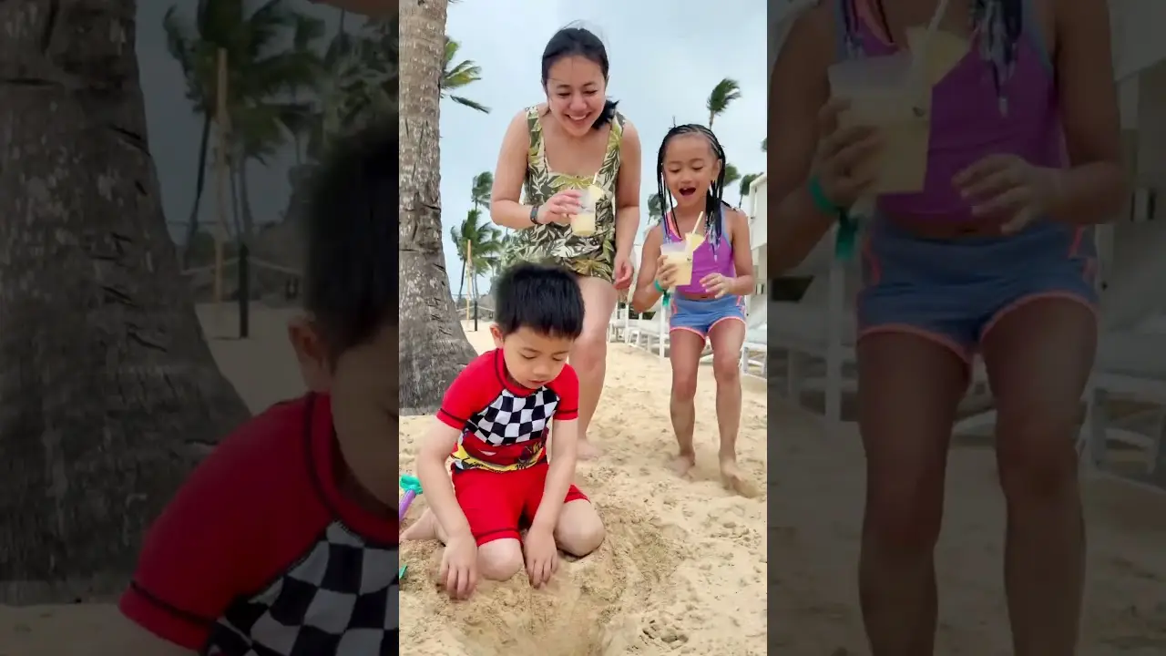 Beach surprise for sister and mom 👧🏻❤️