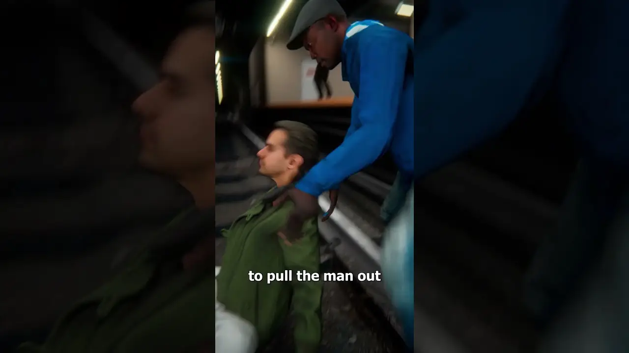 He Saved A Man From A Moving Train 😱