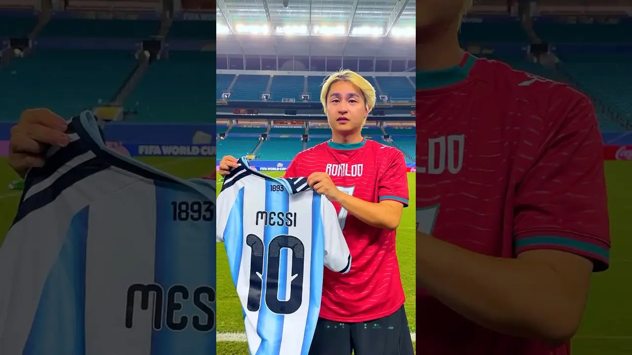 Can I Find A MESSI Fan At A RONALDO Game?🐐 #fifaworldcup #ad