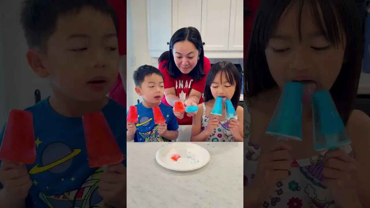 Siblings caught mom taking their ice cream 🤣😱🍦
