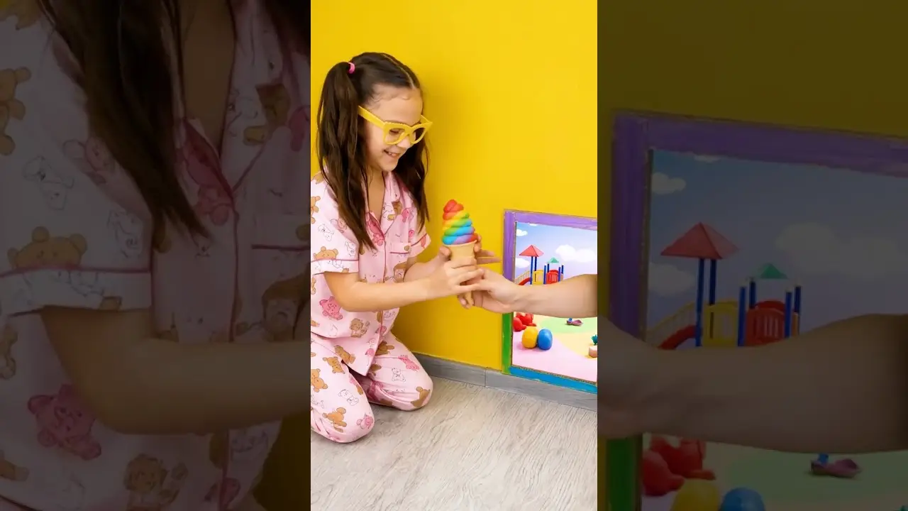 🌈🚪 What's Hidden Inside? Mystery Color Doors! #shorts #fun