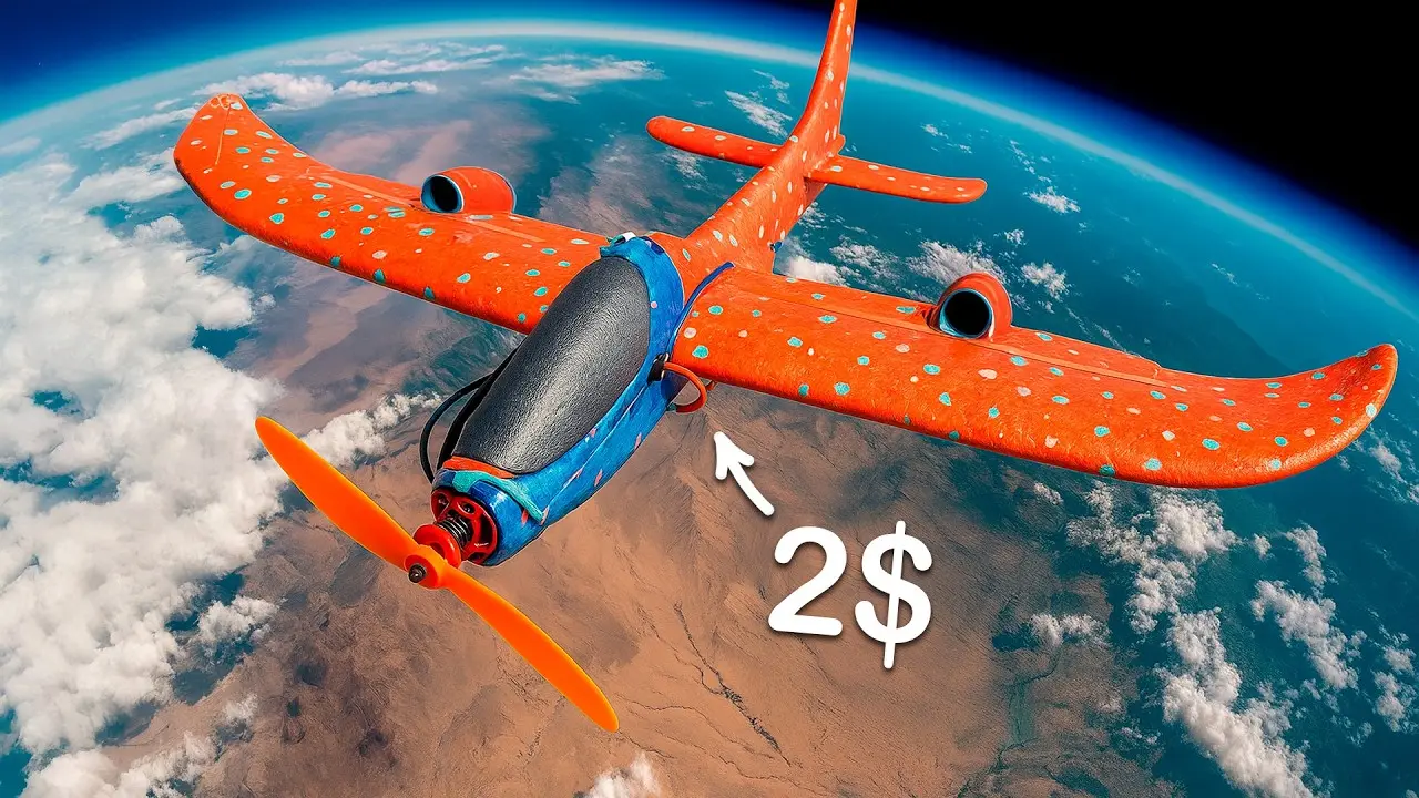 ПЕРЕДЕЛАЛ 2$ САМОЛЕТ В РАДИОУПРАВЛЯЕМЫЙ ИСТРЕБИТЕЛЬ
