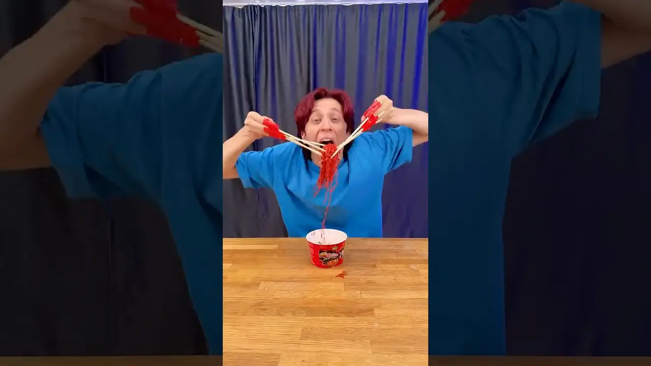 Chopsticks + Tape Ramen Hack 😱🥵✅