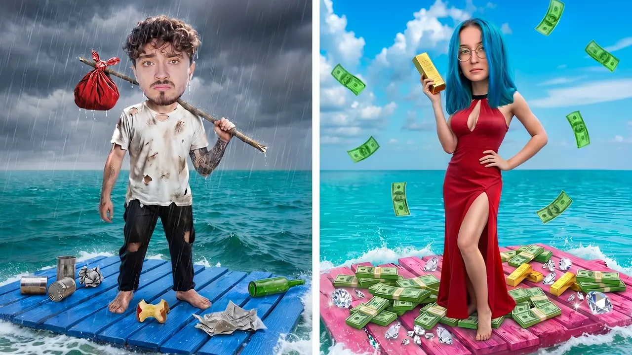 ПЛОТ ДЛЯ БЕДНЫХ VS ПЛОТ ДЛЯ БОГАТЫХ В МАЙНКРАФТ!