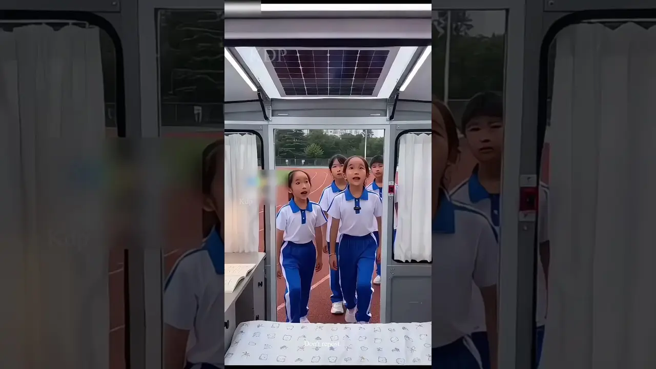 school mai laayi. gadge 1 minutes mai banata hai room