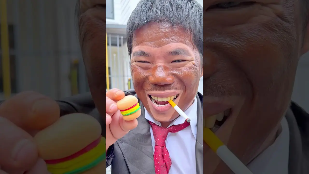 I wanted a real hamburger 🍔😋 本物のハンバーガーが食べたかった🍔😋