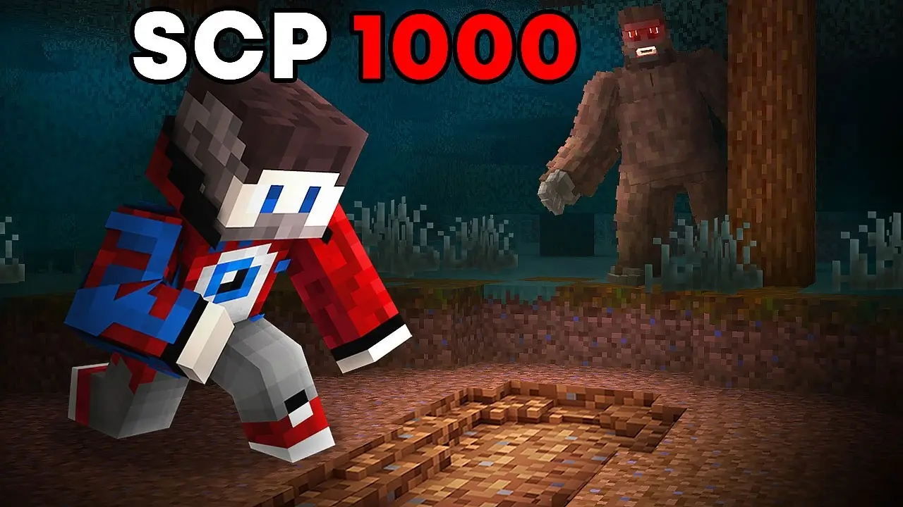 😱Майнкрафт, но мы Нашли БИГФУТА.. SCP-1000