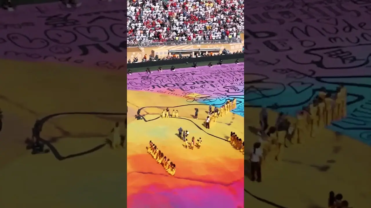 Watch the stage come to life ✨The Topps Halftime Show in timelapse.