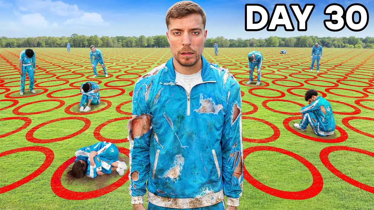 100 People Trapped Inside 100 Circles For $500,000